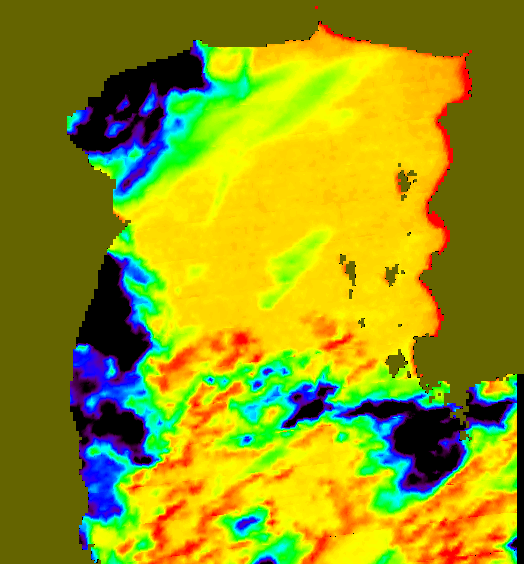 MODIS Aqua 2007/8/18 SST