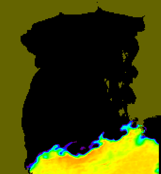 MODIS Aqua 2007/8/25 SST