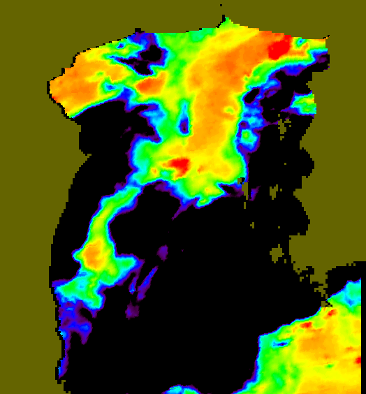 MODIS Aqua 2007/9/7 SST