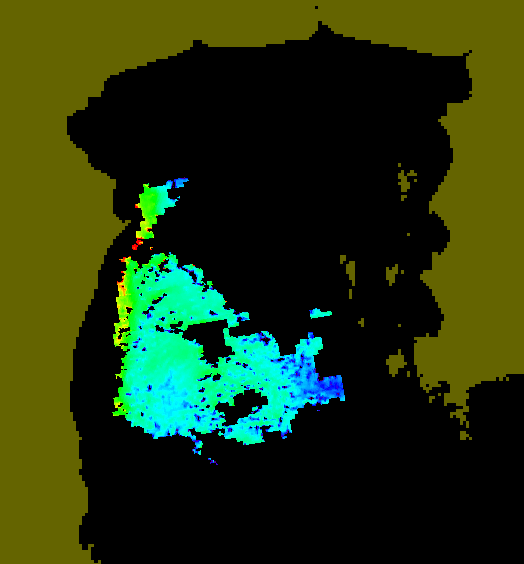 MODIS Aqua 2007/9/16 CHL