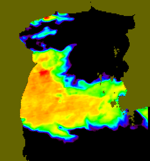 MODIS Aqua 2007/9/16 SST