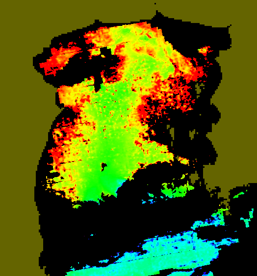 MODIS Aqua 2007/9/25 CHL