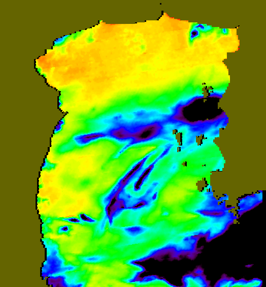 MODIS Aqua 2007/10/7 SST