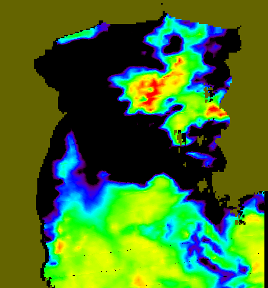 MODIS Aqua 2007/10/19 SST