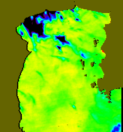 MODIS Aqua 2007/10/25 SST