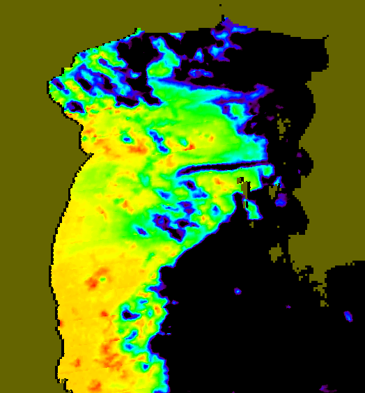 MODIS Aqua 2007/10/30 SST