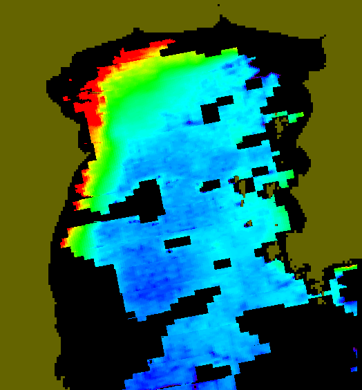 MODIS Aqua 2007/12/16 CHL