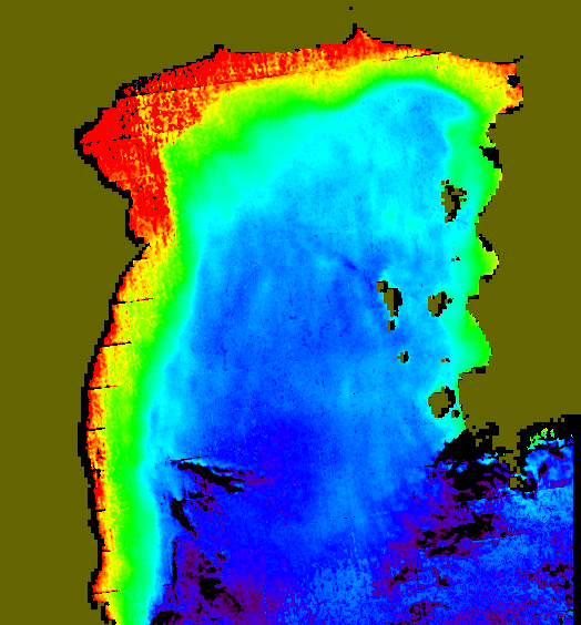 MODIS Aqua 2007/12/17 CHL