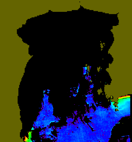 MODIS Aqua 2007/12/19 CHL