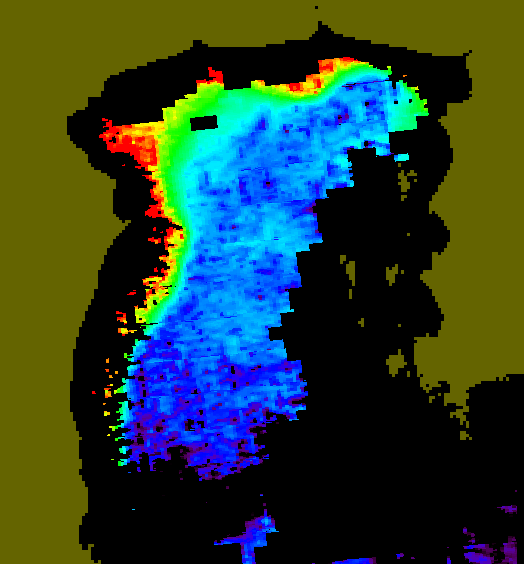 MODIS Aqua 2007/12/20 CHL