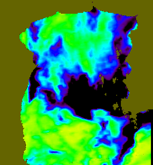 MODIS Aqua 2007/12/22 SST