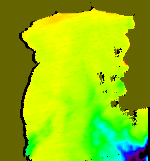 MODIS Aqua 2007/12/23 SST