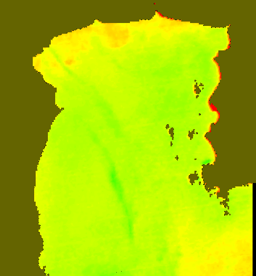 MODIS Aqua 2007/12/24 SST