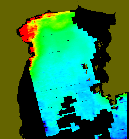 MODIS Aqua 2007/12/25 CHL