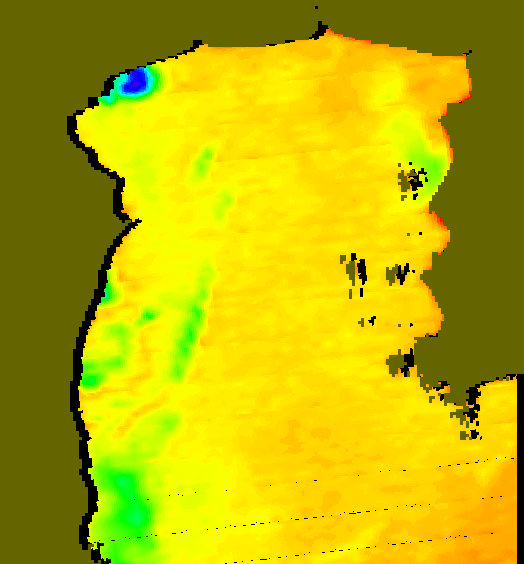 MODIS Aqua 2007/12/29 SST