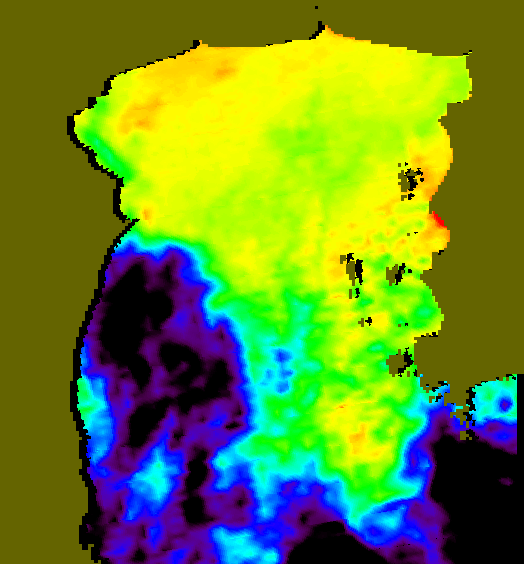 MODIS Aqua 2007/12/30 SST